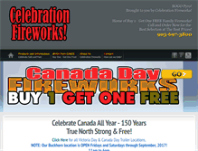 Tablet Screenshot of celebrationfireworks.net